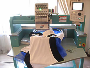 Industrial embroidery machine